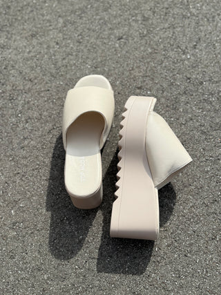 Cloud Cream Platform Slides – Women Sandals