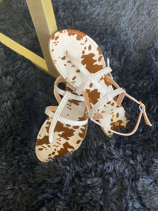 Cow Print Sandal