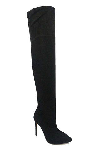 Black Sky Over-Knee- Boots