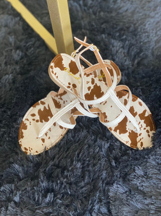 Cow Print Sandal